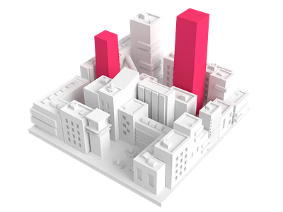 CityStats - 3D Illustration 3d art blender design graphic illustration low poly