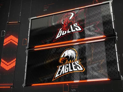 Cybersport Broadcast cs go dota game hockey logo mascot sport template ufc ui