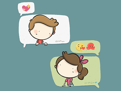 Communication cartoon character color cute design doodle illustration vector