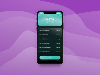 Mobile Eth Wallet Project app blue crypto iphonex mobile venmo waves