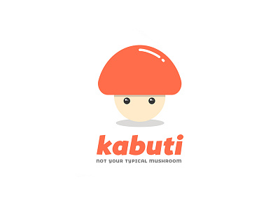 Kabuti branding cute illustration logo mushroom