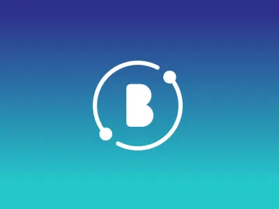 B b brand icon logo mark