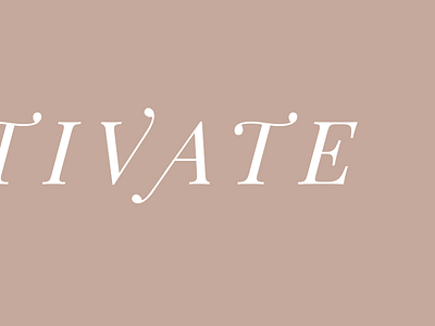 Custom Type branding branding design cultivate logo logo design serif type typography