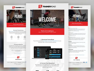 New User Onboarding Email Series cycling email marketing ui ux