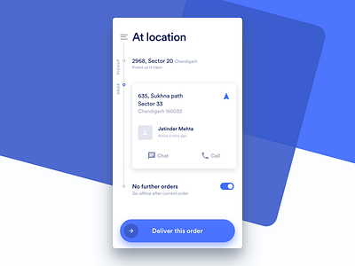 Deliver At Location android app delivery design dunzo interaction interface ios sketch
