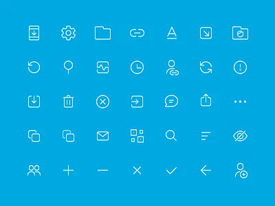 Tresorit for Android action icons android iconography icons tresorit