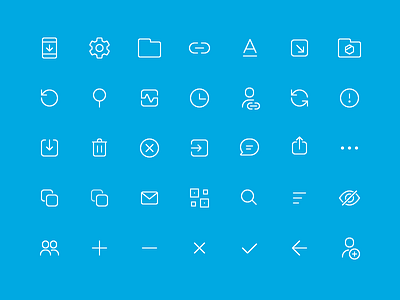 Tresorit for Android action icons android iconography icons tresorit