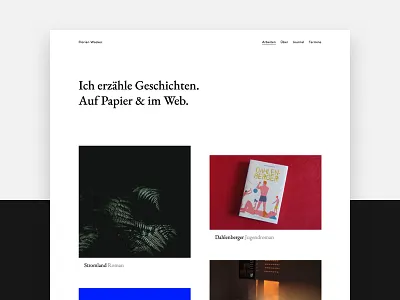Personal portfolio minimal design portfolio webdesign website white writing