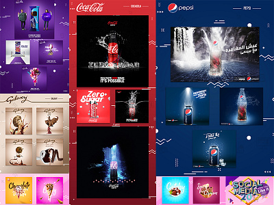 SOCIAL MEDIA | 2017 behance cadbury cocacola facebook galaxy pepsi social media