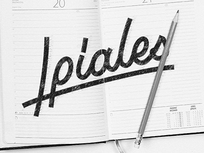Ipiales art book calligraphy lettering print type