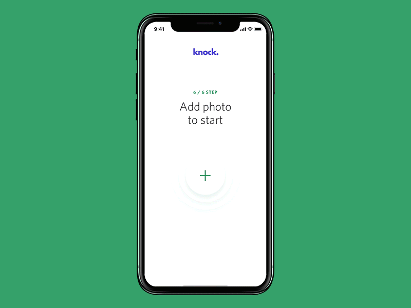 Knock. iOS Micro Interactions animation app interactive ios iphone motion onboarding principle screen sketch ui wip
