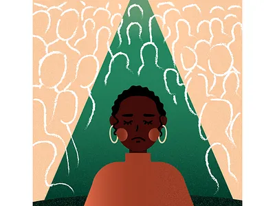 Isolation (Part 3 of the Black History Month Series) african american black history month black woman illustration isolation minority representation