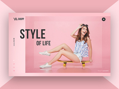 Landing page fashion life style