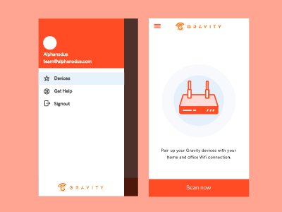 Gravity Mobile gravity mobile screens simple