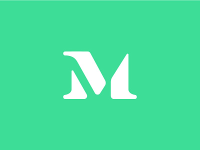 Dial M for Medium letter logo m medium single letter symbol