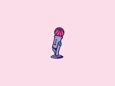 Microphone Dribbble art design dribbble graphic graphicdesign illustration illustrator logo