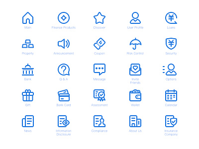 Financial icon icon ui