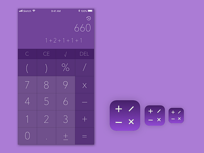 Calculator UX designs, themes, templates and downloadable graphic ...