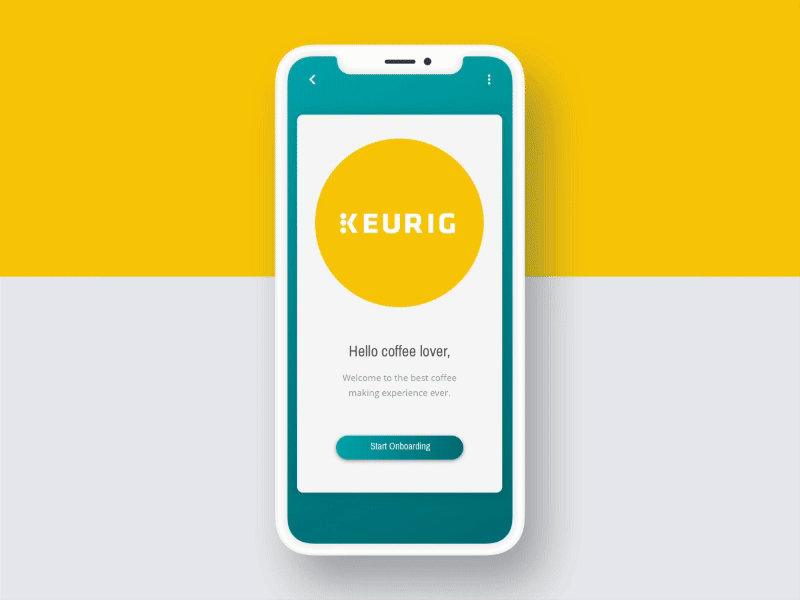 Onboarding dailyui keurig onboarding