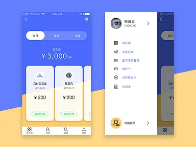 Home and personal center. record spending