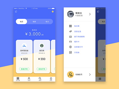 Home and personal center. record spending