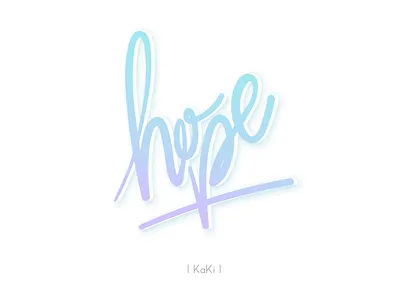 Hope calligraphy hand lettering illustration lettering logo logo design logotype type typography vector