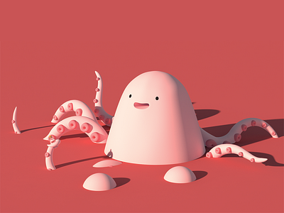 3D octopus 3d c4d character octopus render