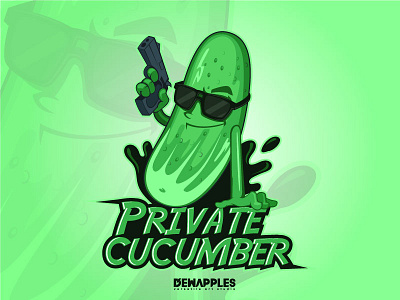 Private cucumber crazy cucumber design hiphop illustration logo mascot mascotlogo private vegetable