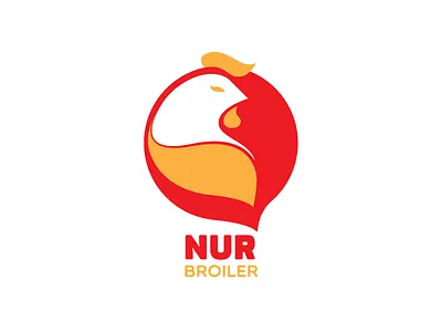 Nur broiler logo azerbaijan baku broiler. chicken logo