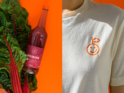 Juicy Redruby drink fruit ginger juice juicy logo oedipe redruby smile