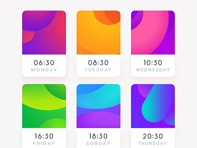 Color cards color ui