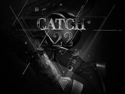 Catch 22 3d catch 22 design life typography