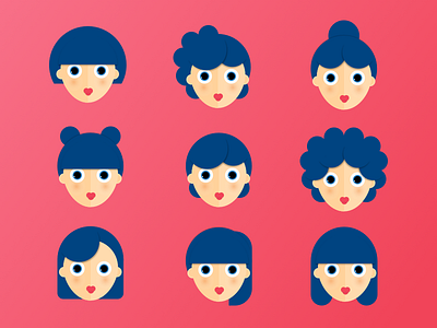 Hairdressing bot design girl hairdo icon illustration illustrator people sketch vector