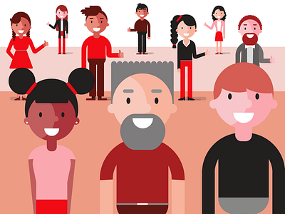 RoboMG LDH 01 animation character design illustration people volunteers