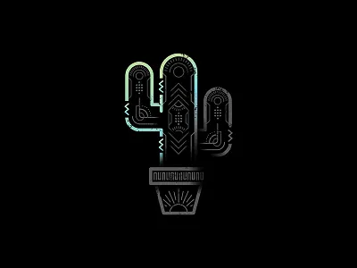 Growth 🌵 cactus design dribbble graphic invite pattern shot