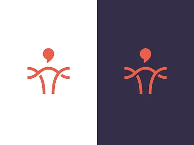 Human Logo Exploration blue branding color font identity logo logodesign logomark logotype minimal sign typography