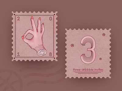 Three Dribbble Invites 2018 dribbble hand invite ok three