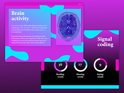 Brain Activity adobexd app color dailyui design fun iphone ui ux