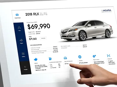 Acura Autoshow touchscreen touchscreen