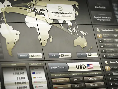 Bny Mellon banking game gaming multitouch ui