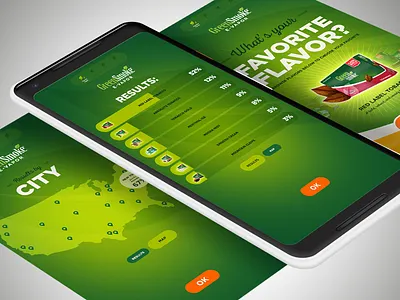 Green Smoke UI mobile touchscreen ui