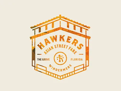 Hawkers Windermere I asian badge stamp texture typography