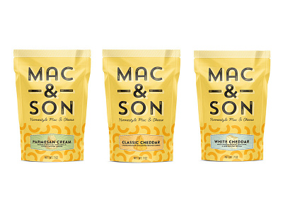 Mac & Son brand design cpg food packaging design graphic design logo design packaging design