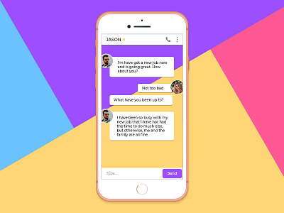 Daily UI 013 013 daily dailyui direct interface messaging messenger photoshop ui user ux