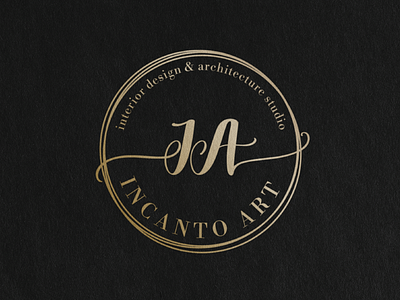 Interior Design Studio Branding 99logos branding design studio ia incanto incanto art interior design logo