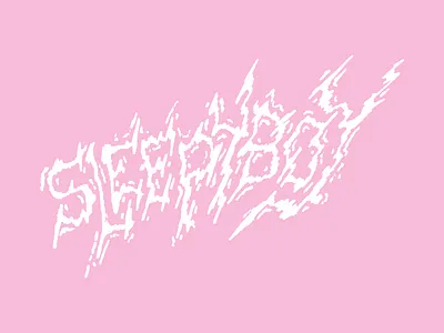 Sleepyboy \m/ lettering metal music typography