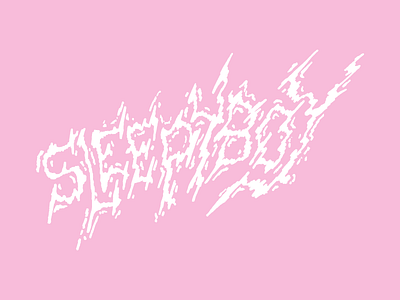 Sleepyboy \m/ lettering metal music typography