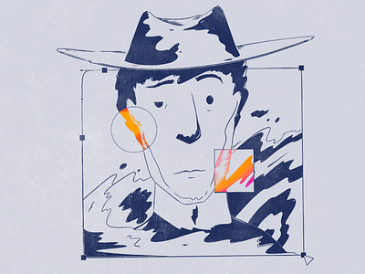 Wanted Poster art color cowboy design graphicdesign handmade illustration photoshop psd wacom