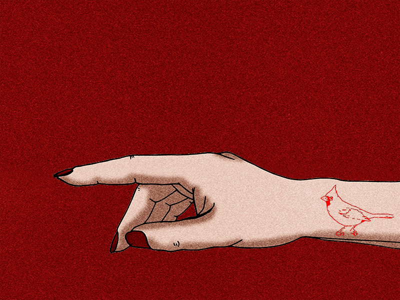 Fly Away Little Bird bird cardinal diego diego la diabla flying gif outline red tattoo