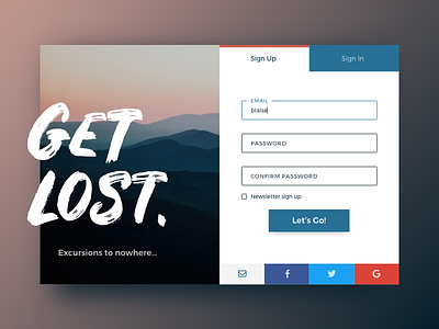 Daily UI 001: Sign Up adobe adobe xd dailyui dailyui001 dailyuichallenge form sign in sign up ui user interface ux xd